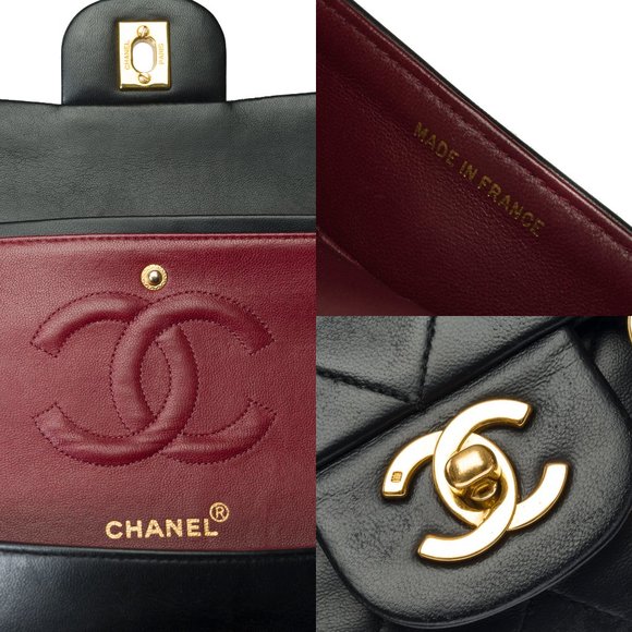 Chanel Timeless medium 25 cm double flap shoulder - Picture 6 of 12